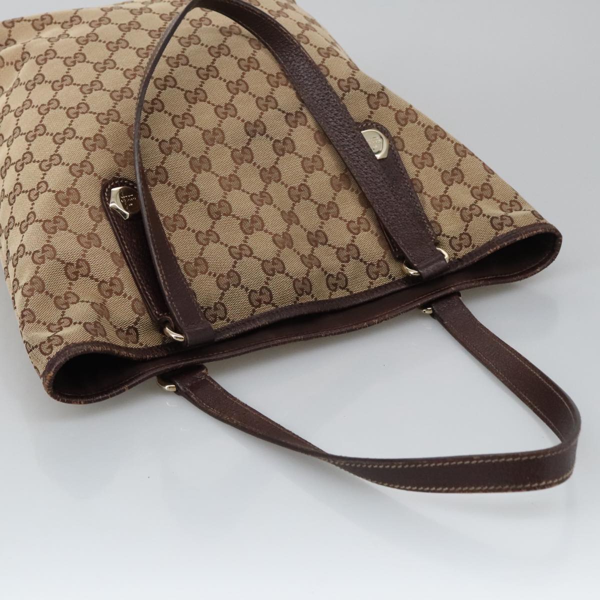 Gucci Brown Canvas Tote Bag