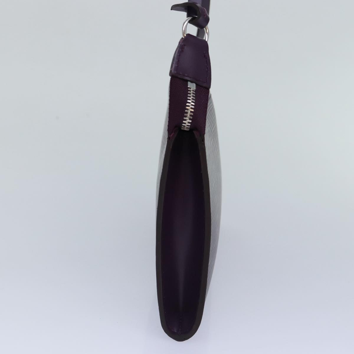 Louis Vuitton Pochette Accessoire Purple Leather Clutch Bag