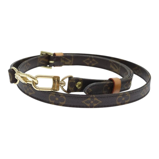 Louis Vuitton Shoulder Strap Brown Canvas Bag Jewelry ()