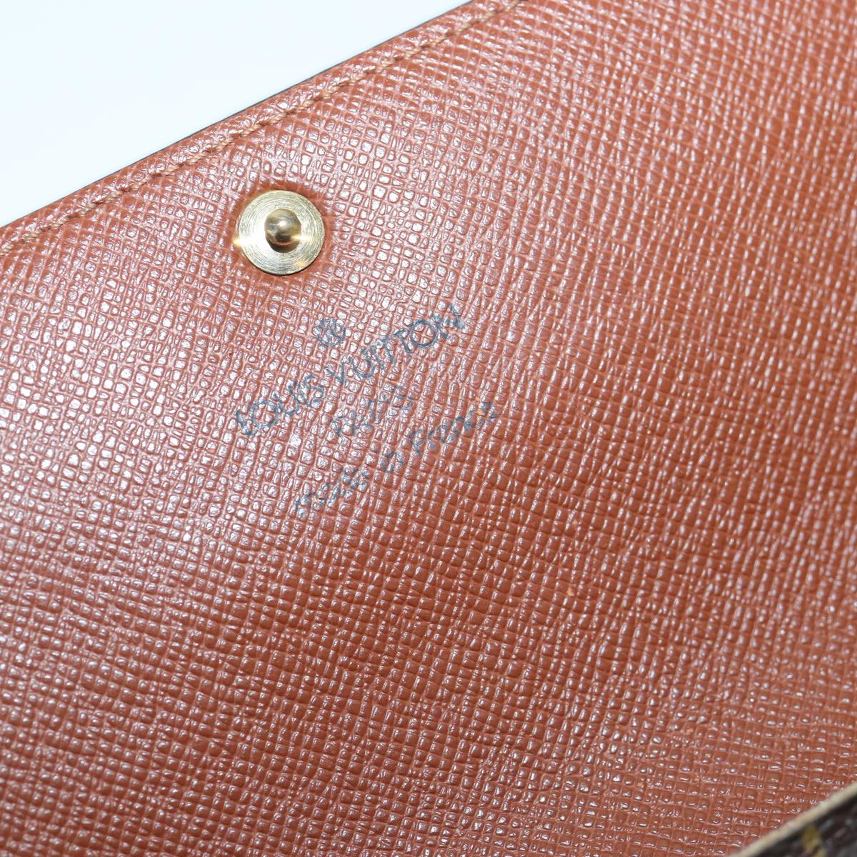 Louis Vuitton Portefeuille Sarah Khaki Canvas Wallet