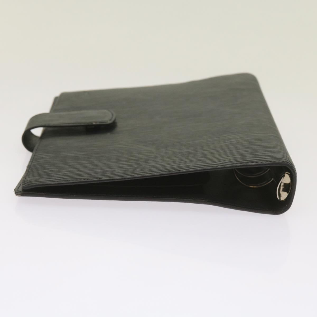 Louis Vuitton Agenda Cover Black Leather Wallet