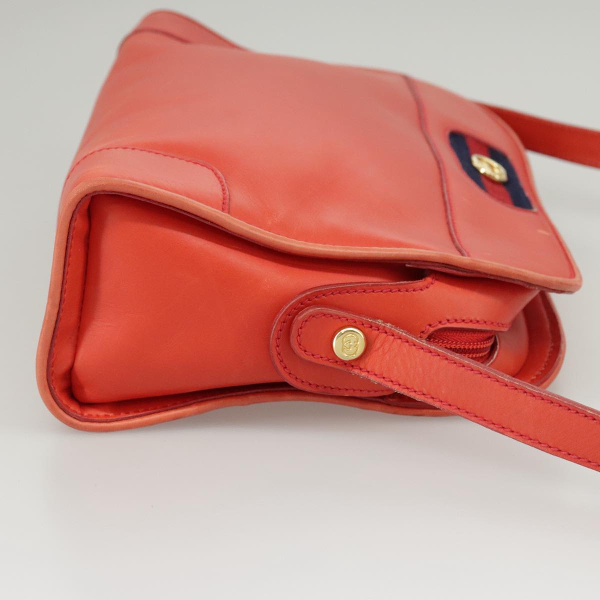 Gucci Ophidia Orange Leather Shoulder Bag