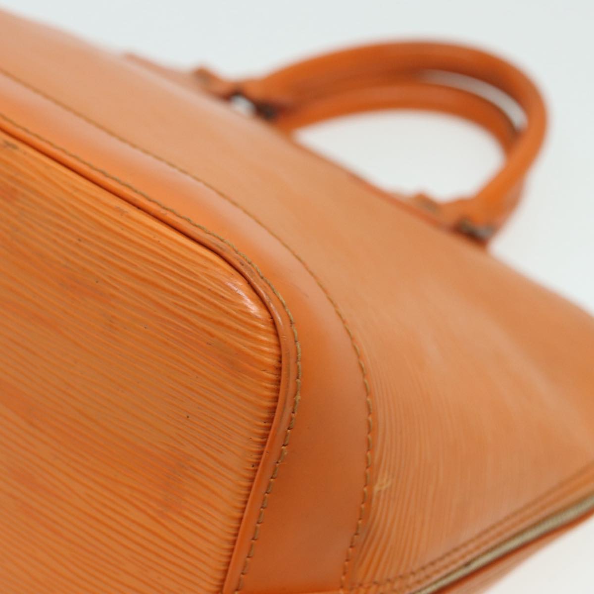 Louis Vuitton Alma Orange Leather Handbag