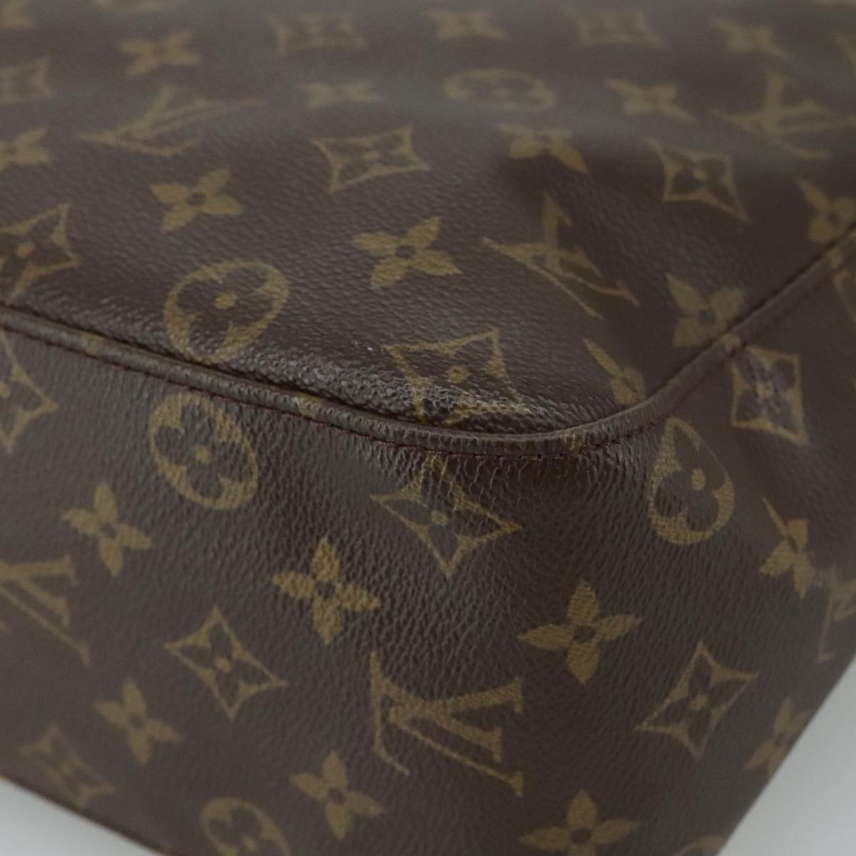 Louis Vuitton Looping Gm Brown Canvas Shoulder Bag