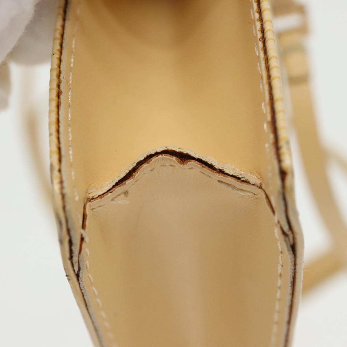 Louis Vuitton Beige Leather Shoulder Bag