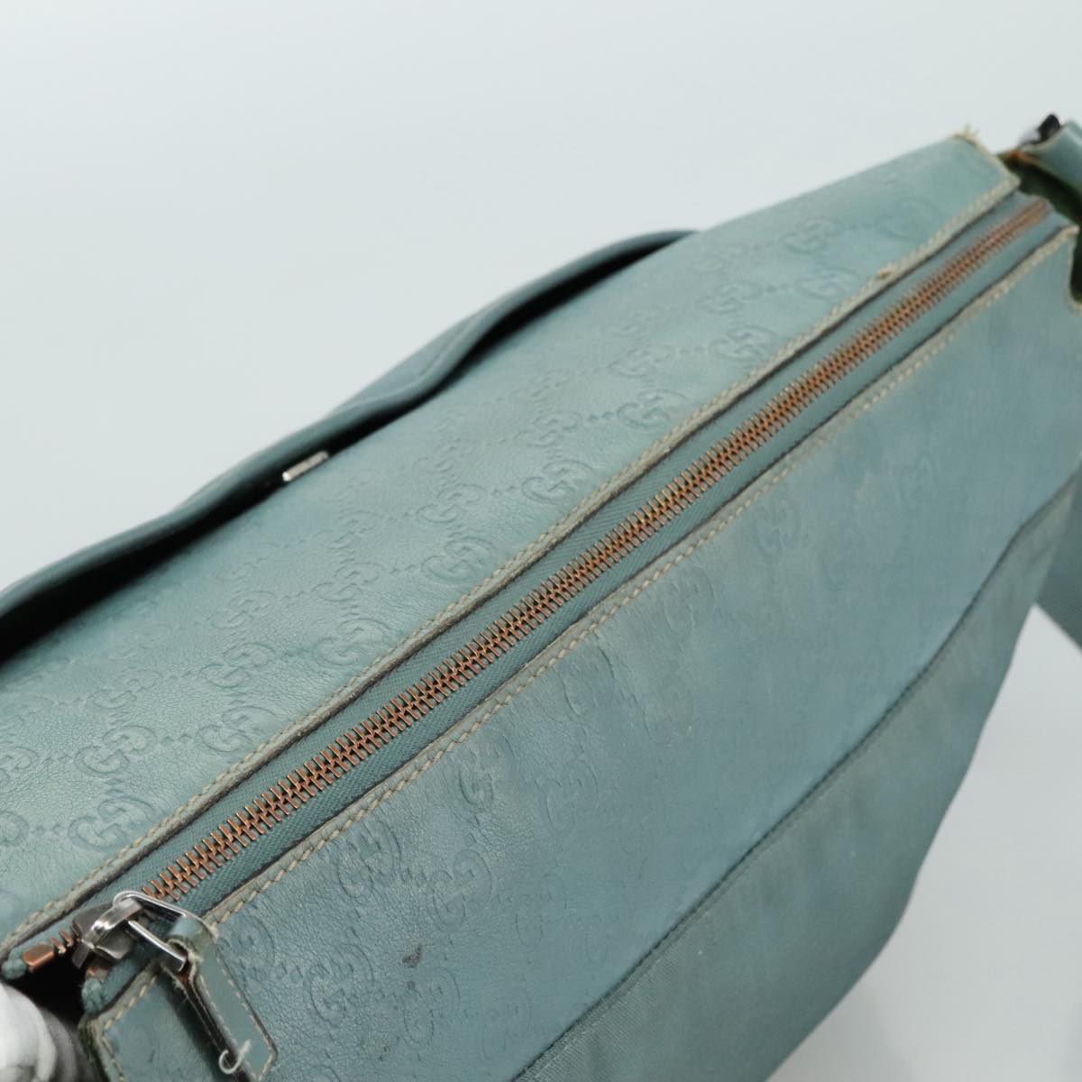 Gucci Gg Canvas Turquoise Canvas Shoulder Bag