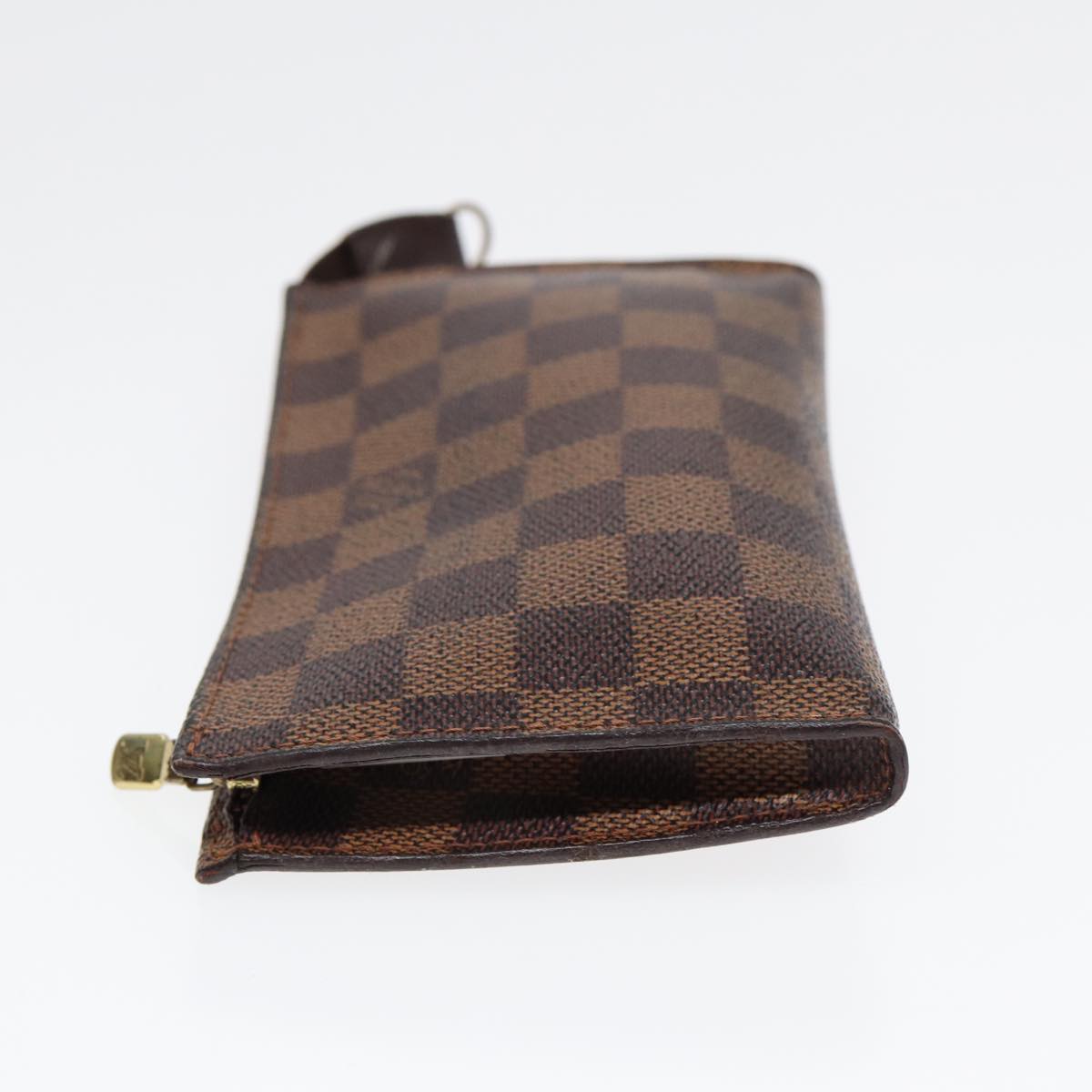 Louis Vuitton Poche Toilette Brown Canvas Clutch Bag