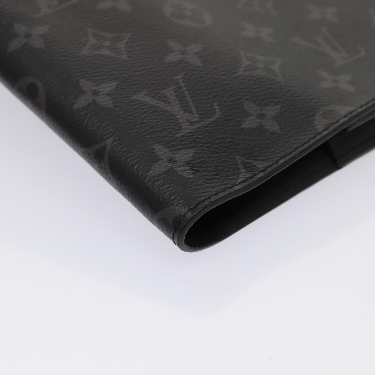 Louis Vuitton Porte Documents Grey Canvas Briefcase Bag
