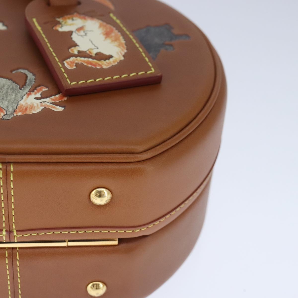 Louis Vuitton Petite Boite Chapeau Brown Leather Shoulder Bag