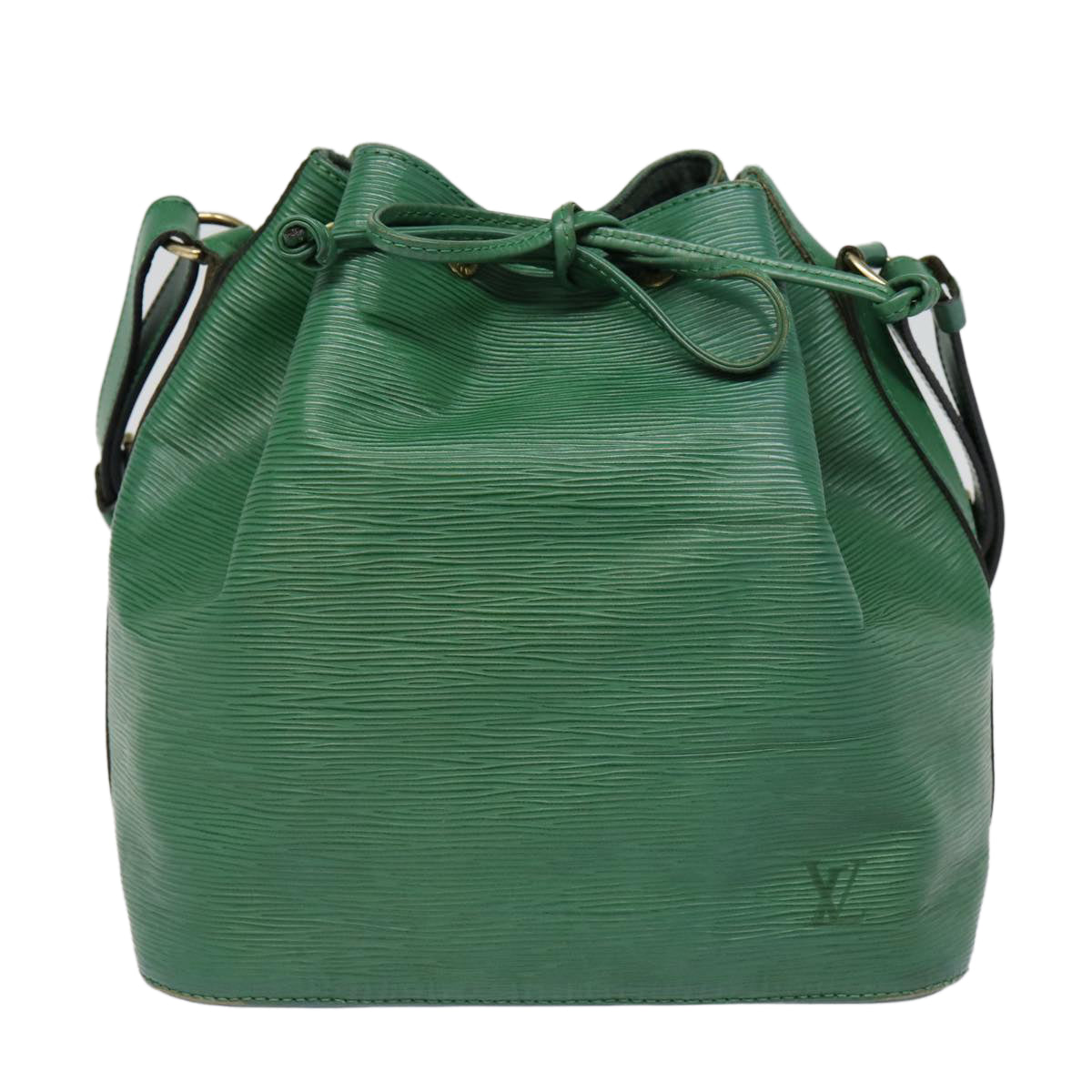 Louis Vuitton Noé Green Leather Shoulder Bag