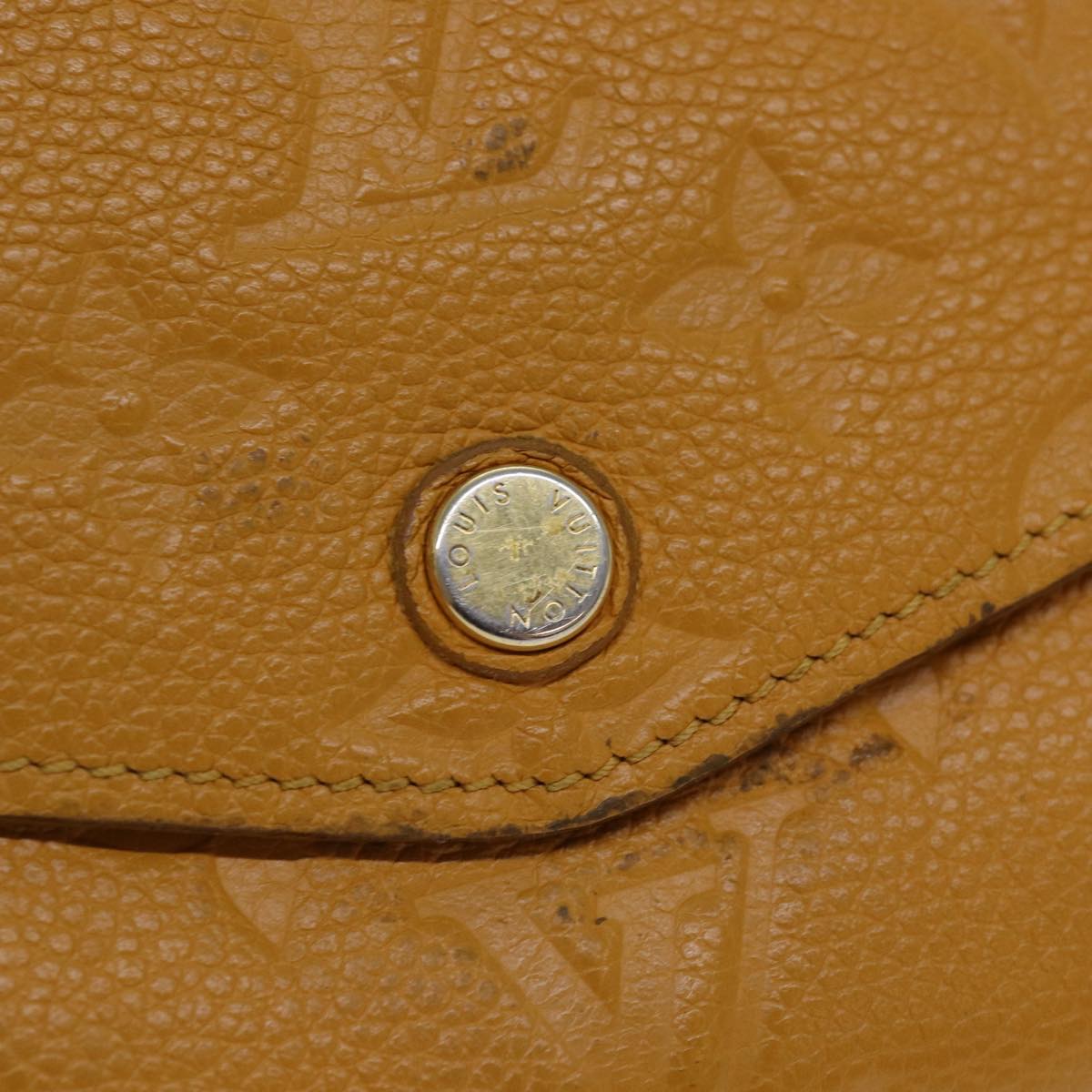 Louis Vuitton Portefeuille Yellow Leather Wallet