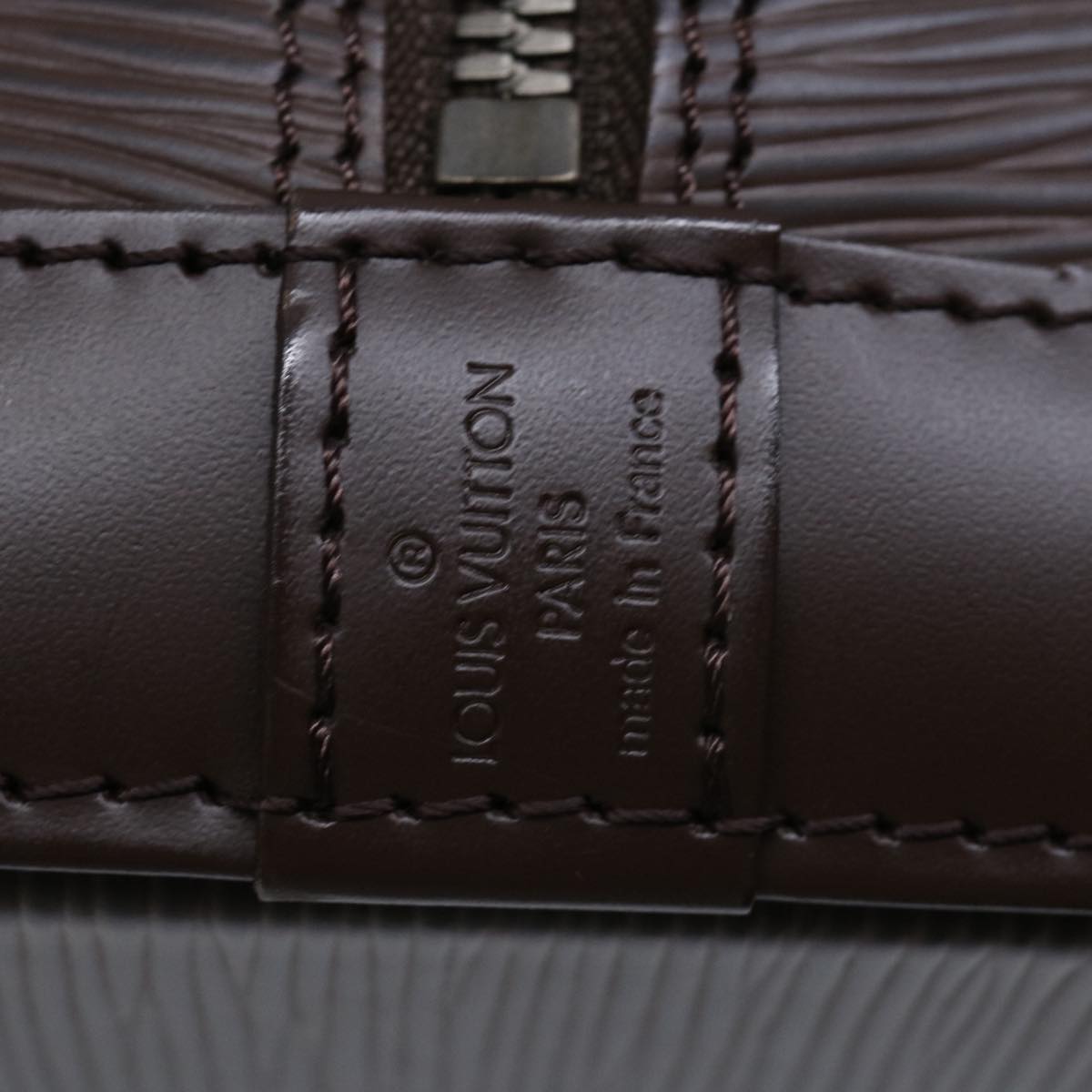 Louis Vuitton Alma Brown Leather Handbag