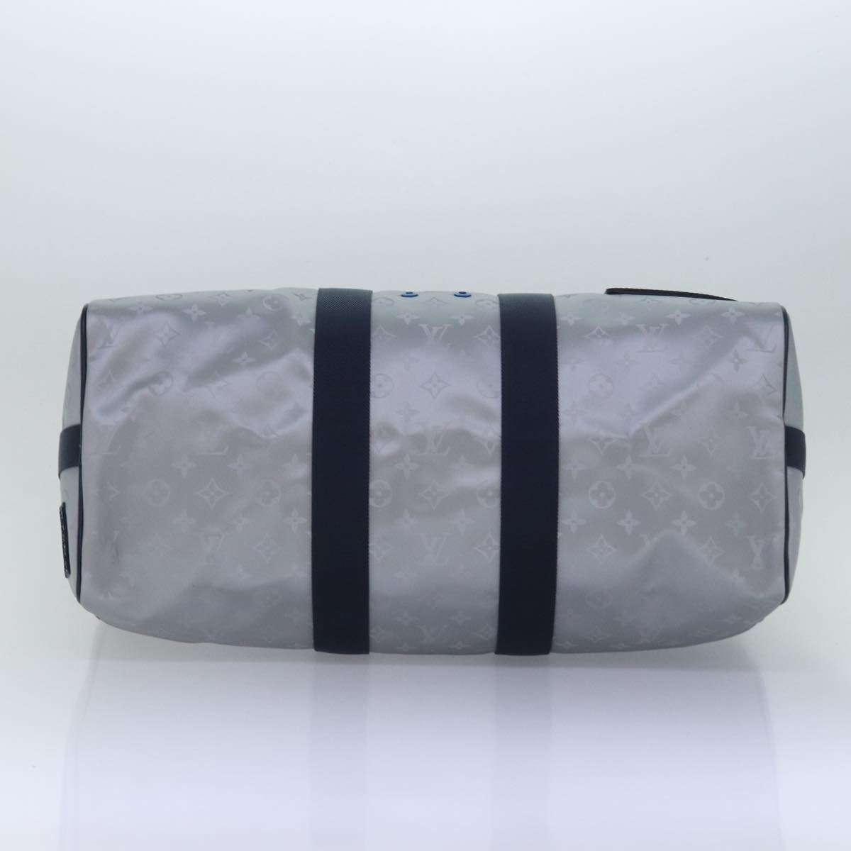 Louis Vuitton Keepall Bandouliere 50 Silver Canvas Travel Bag