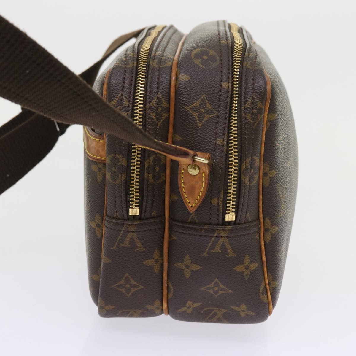 Louis Vuitton Reporter Brown Canvas Shoulder Bag