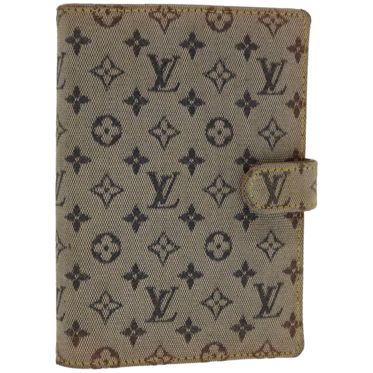 Louis Vuitton Agenda Pm Blue Canvas Wallet