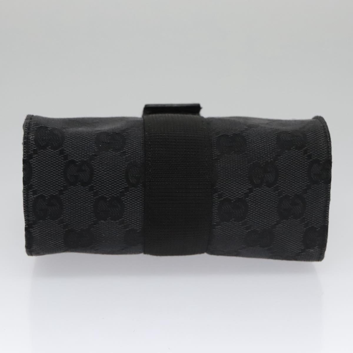 Gucci Gg Canvas Black Canvas Clutch Bag