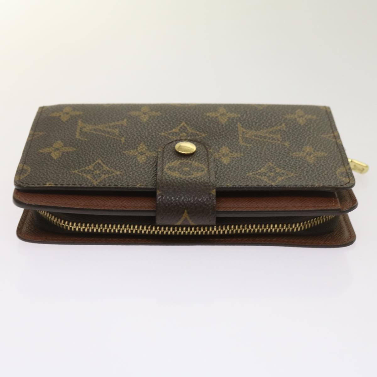 Louis Vuitton Porte Papier Zip Brown Canvas Wallet