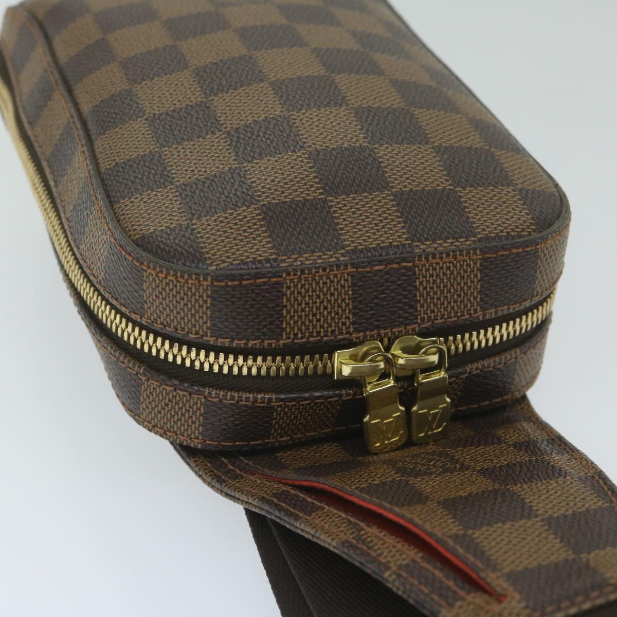 Louis Vuitton Geronimo Brown Canvas Shoulder Bag