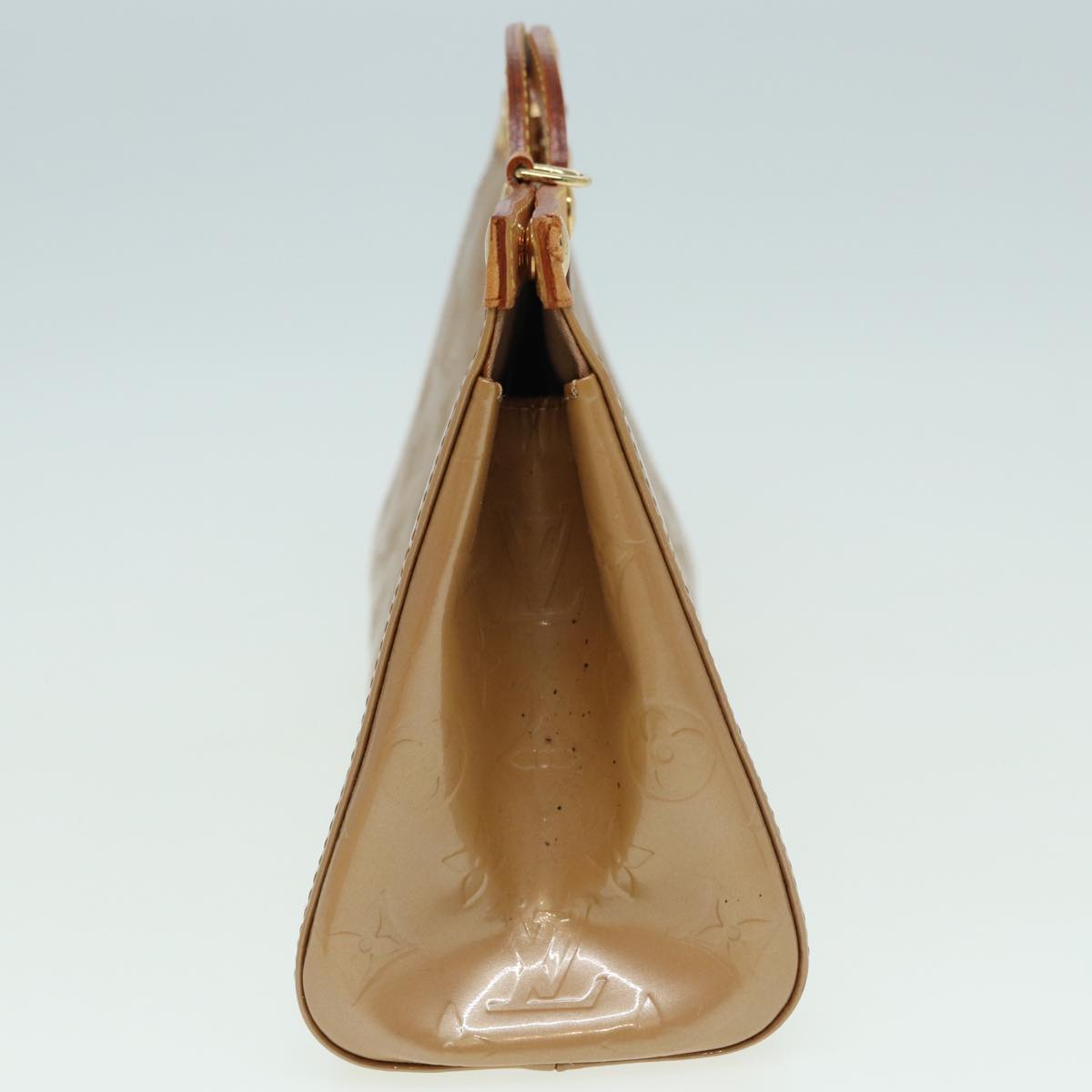 Louis Vuitton Roxbury Beige Patent Leather Handbag