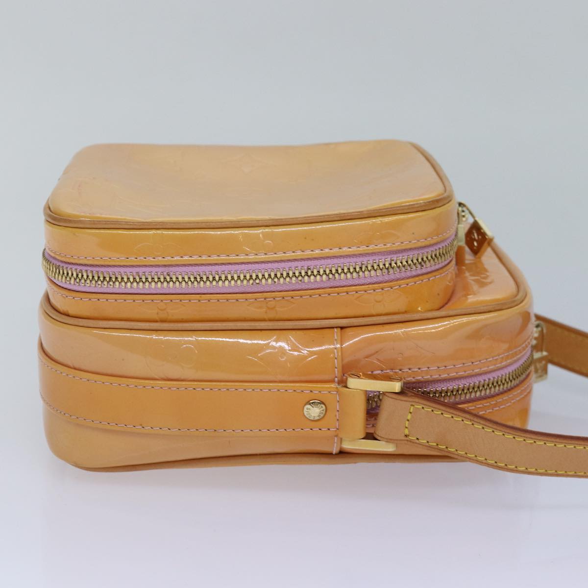 Louis Vuitton Wooster Beige Patent Leather Shoulder Bag