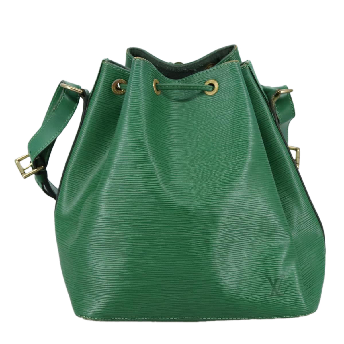 Louis Vuitton Noé Green Leather Shoulder Bag
