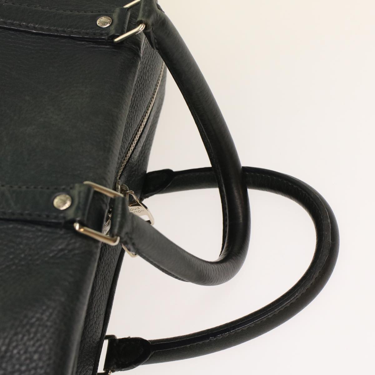 Louis Vuitton Naxos Black Leather Handbag