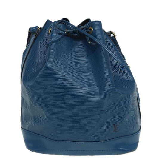 Louis Vuitton Noe Blue Leather Shoulder Bag