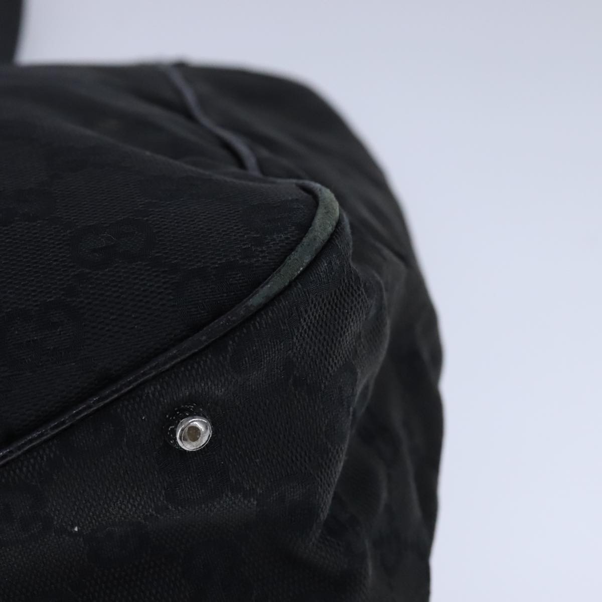 Gucci Gg Canvas Black Canvas Tote Bag