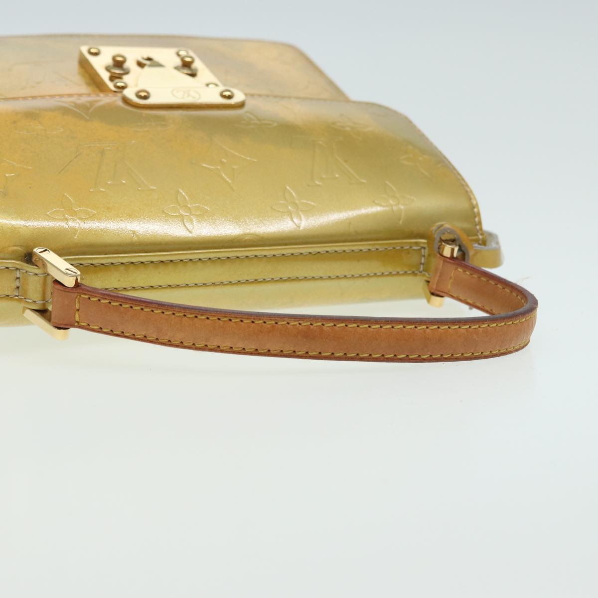Louis Vuitton Spring Street Yellow Patent Leather Handbag