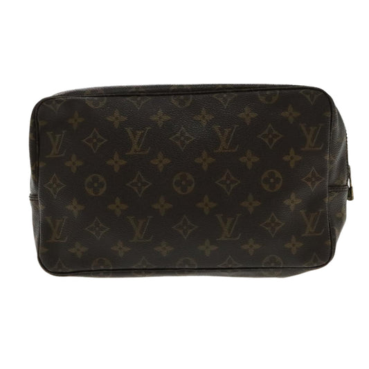 Louis Vuitton Trousse De Toilette Brown Canvas Clutch Bag