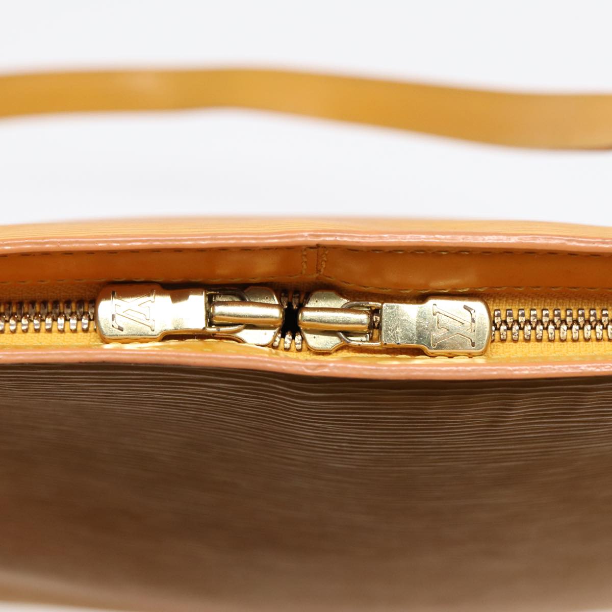 Louis Vuitton Lussac Yellow Leather Shoulder Bag