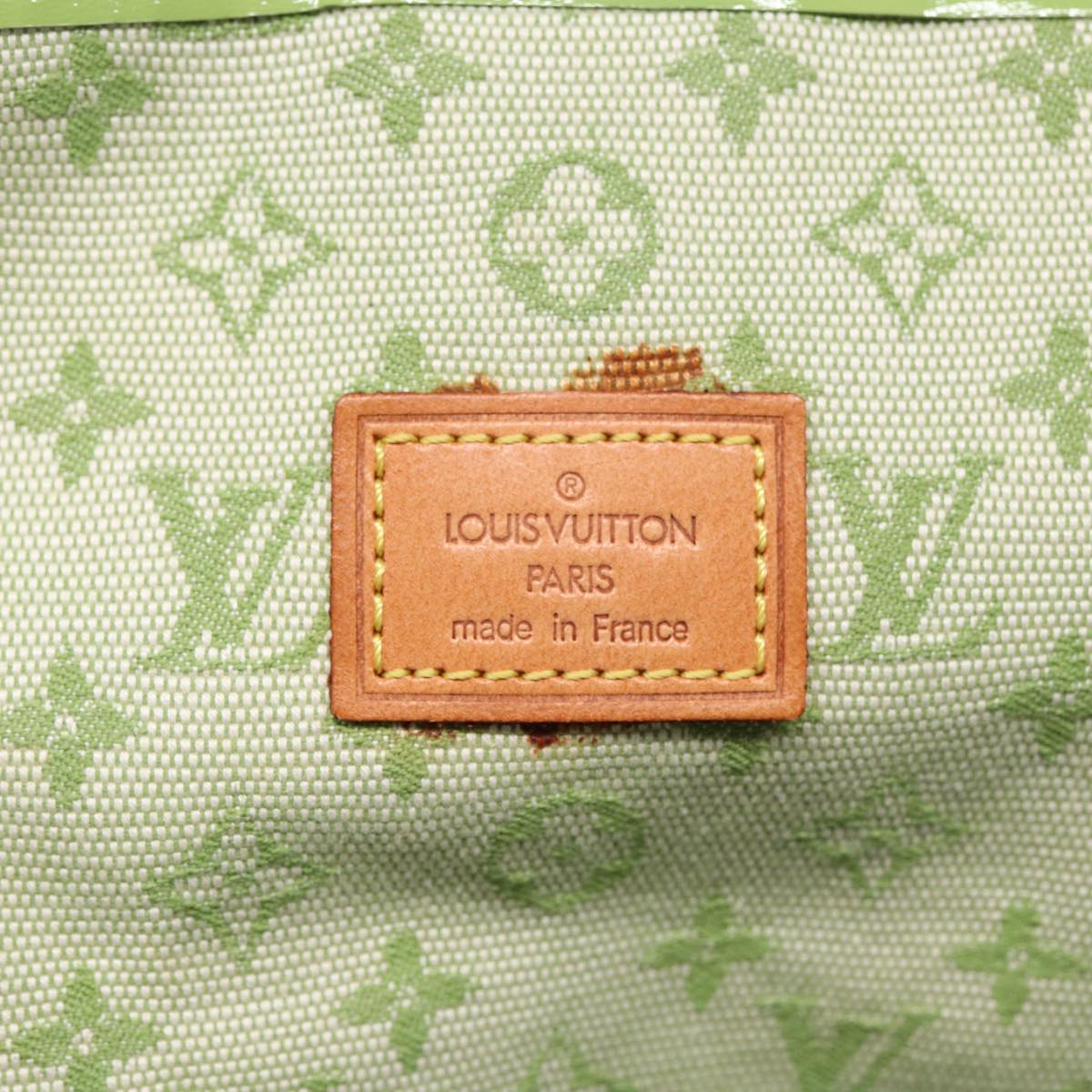 Louis Vuitton Marie Green Canvas Clutch Bag