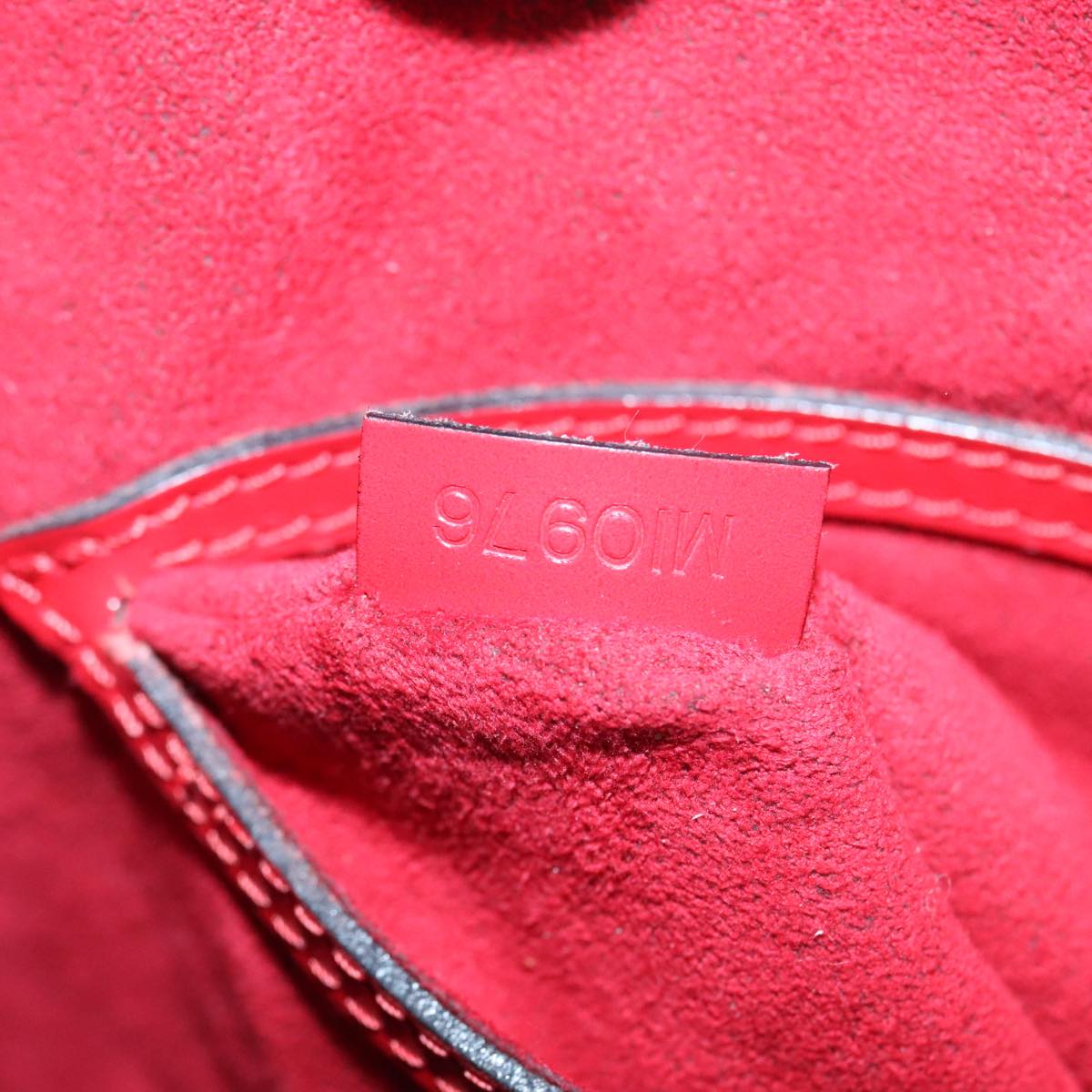 Louis Vuitton Alma Red Leather Handbag