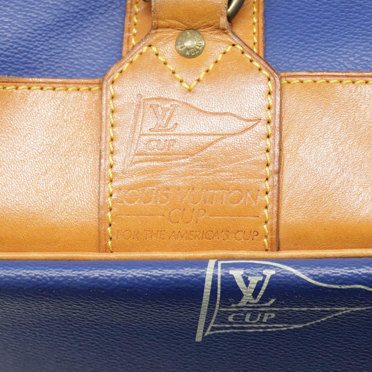 Louis Vuitton Cup Tasman Blue Canvas Shoulder Bag