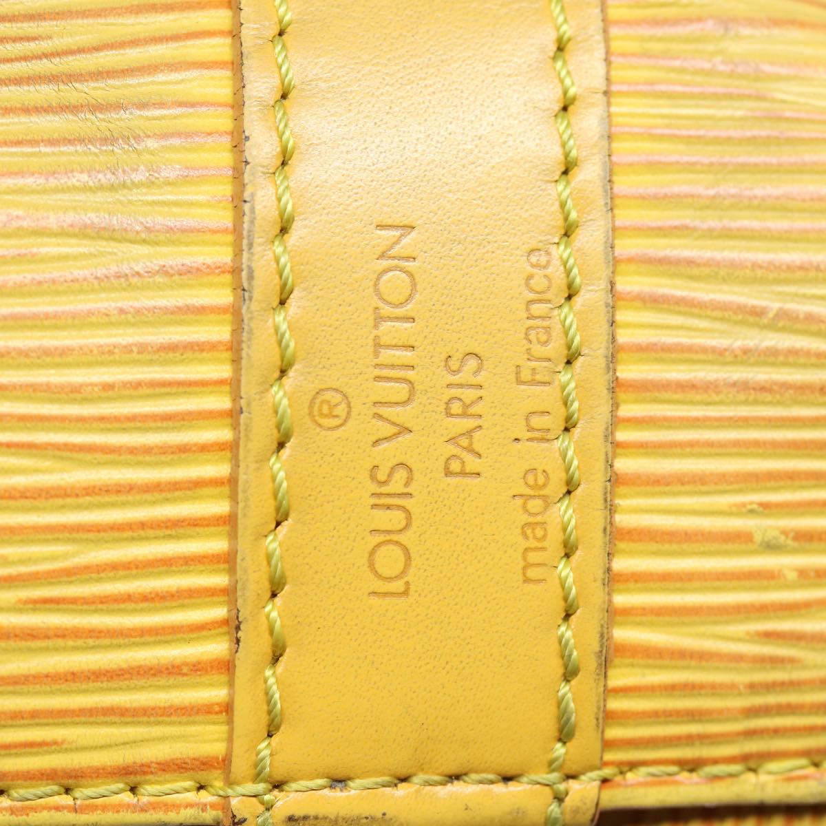 Louis Vuitton Petit Noé Yellow Leather Shoulder Bag