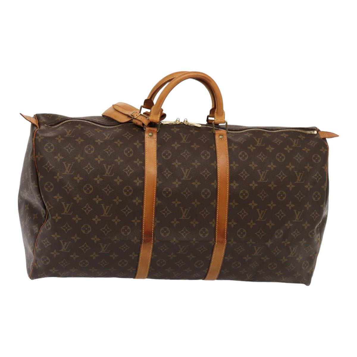 Louis Vuitton Keepall 60 Brown Canvas Travel Bag