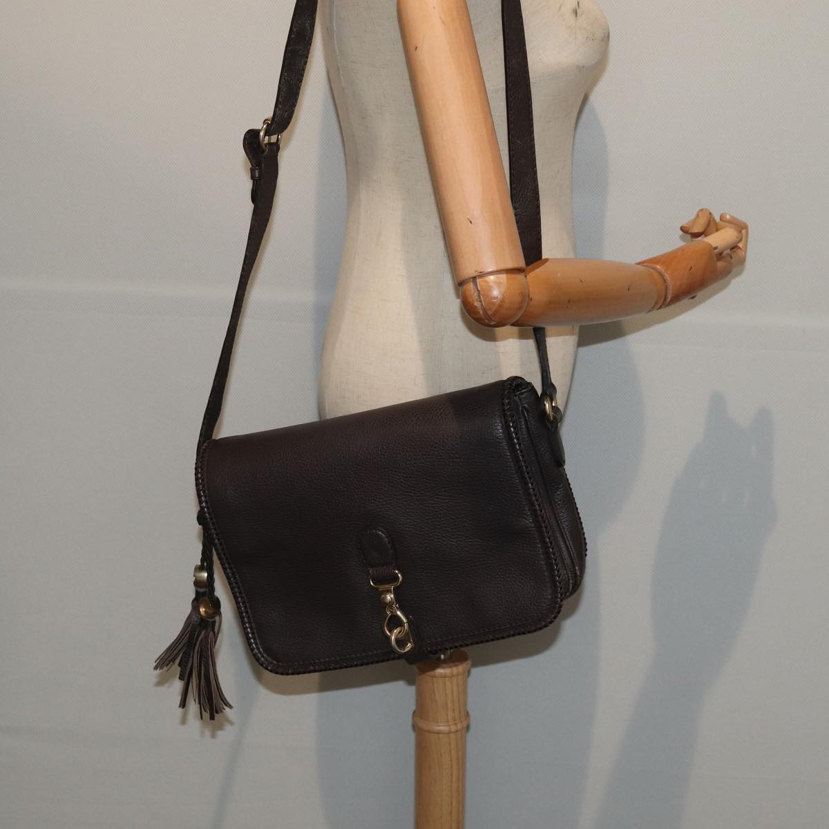 Gucci Marrakech Brown Leather Shoulder Bag