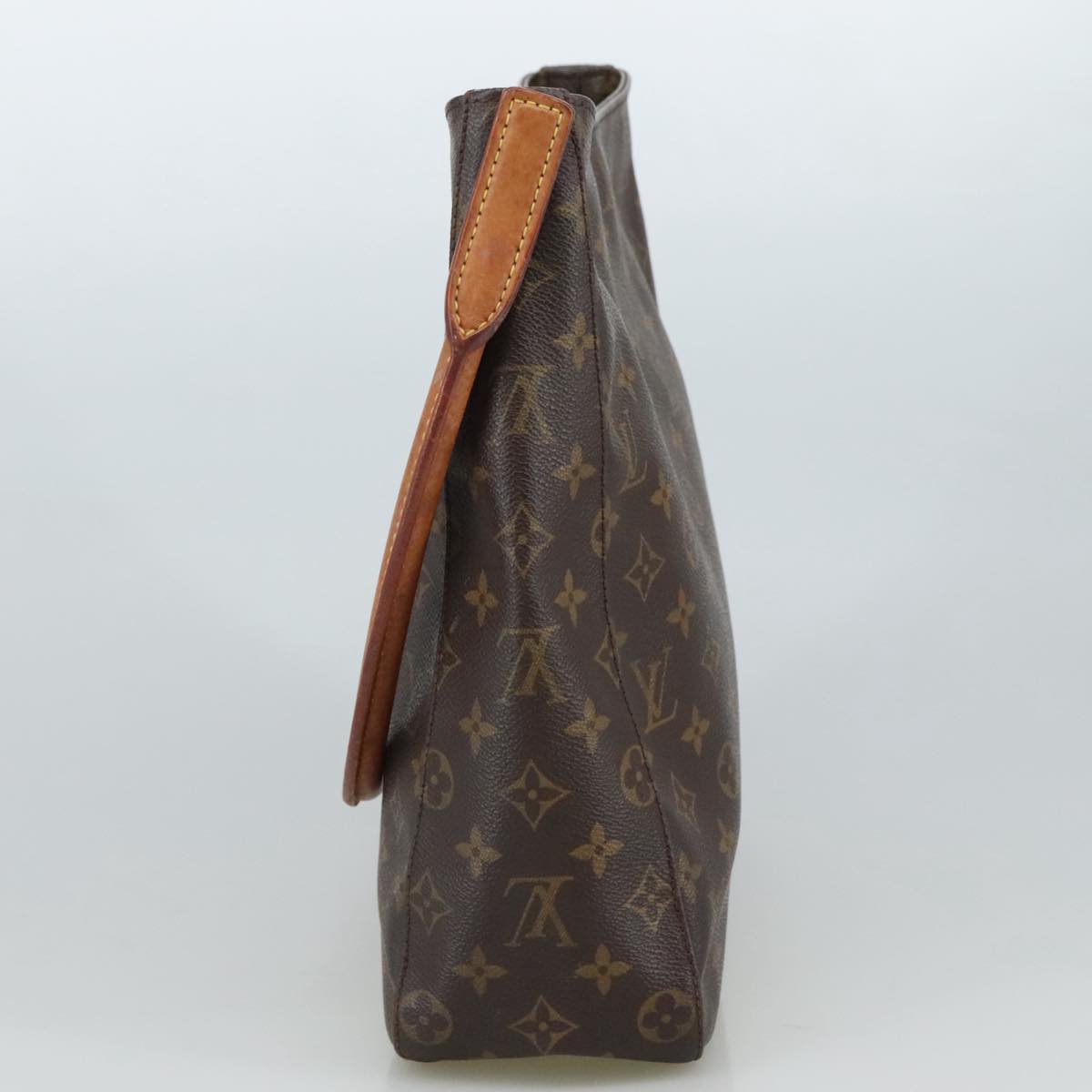Louis Vuitton Looping Gm Brown Canvas Shoulder Bag