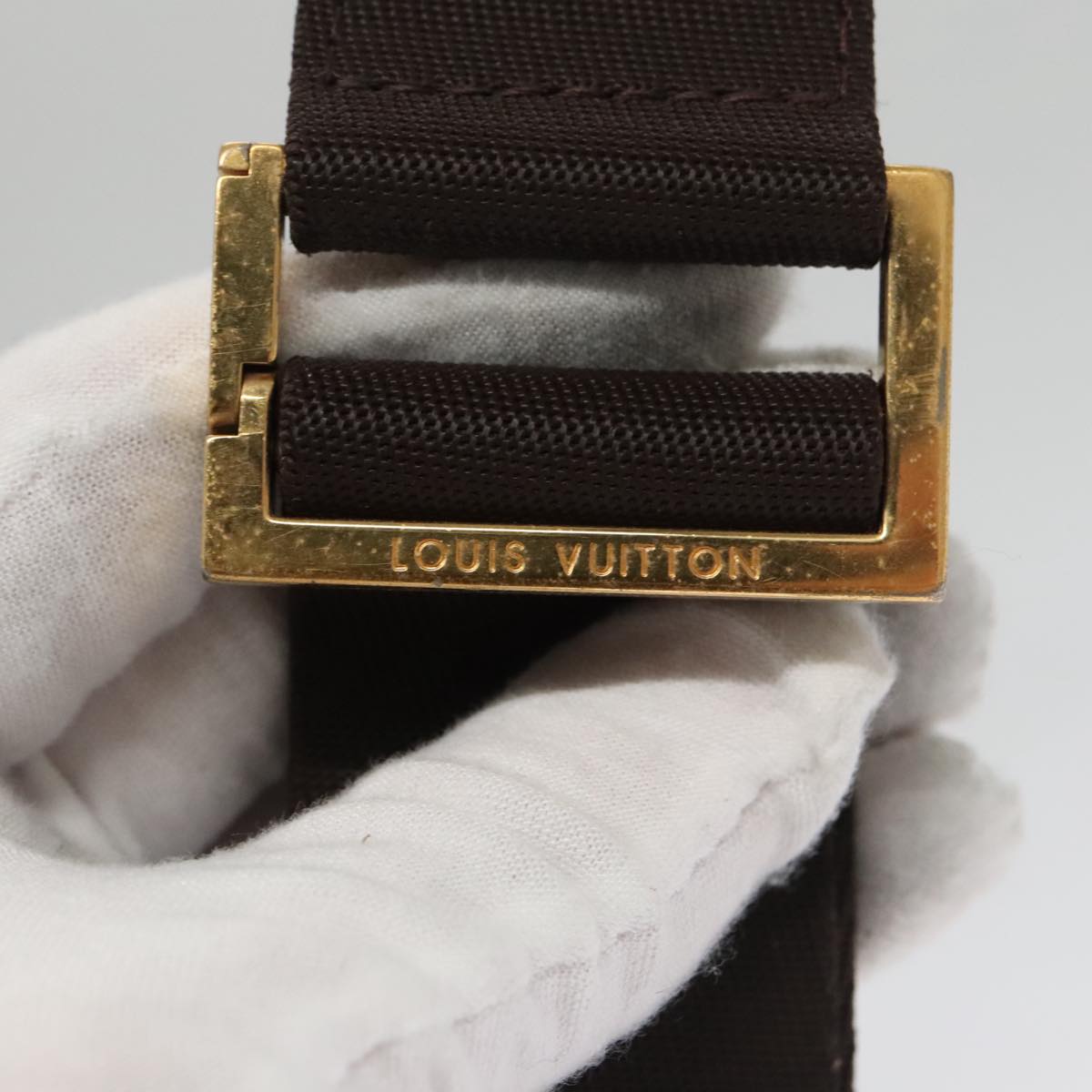 Louis Vuitton Geronimos Brown Canvas Shoulder Bag