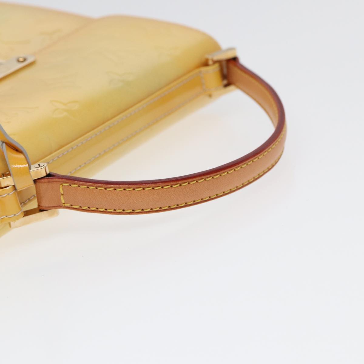 Louis Vuitton Spring Street Yellow Patent Leather Handbag