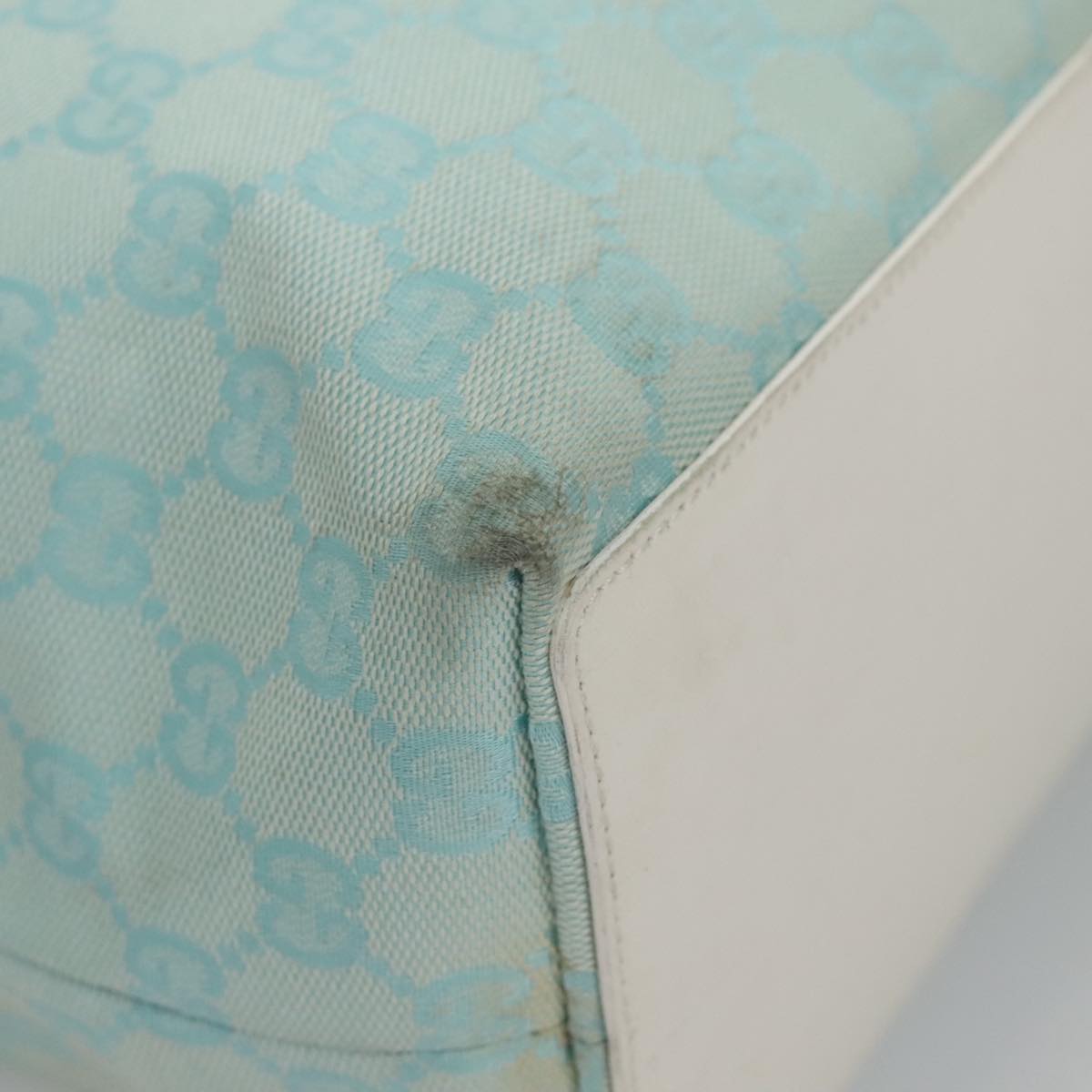 Gucci Gg Canvas Blue Canvas Tote Bag