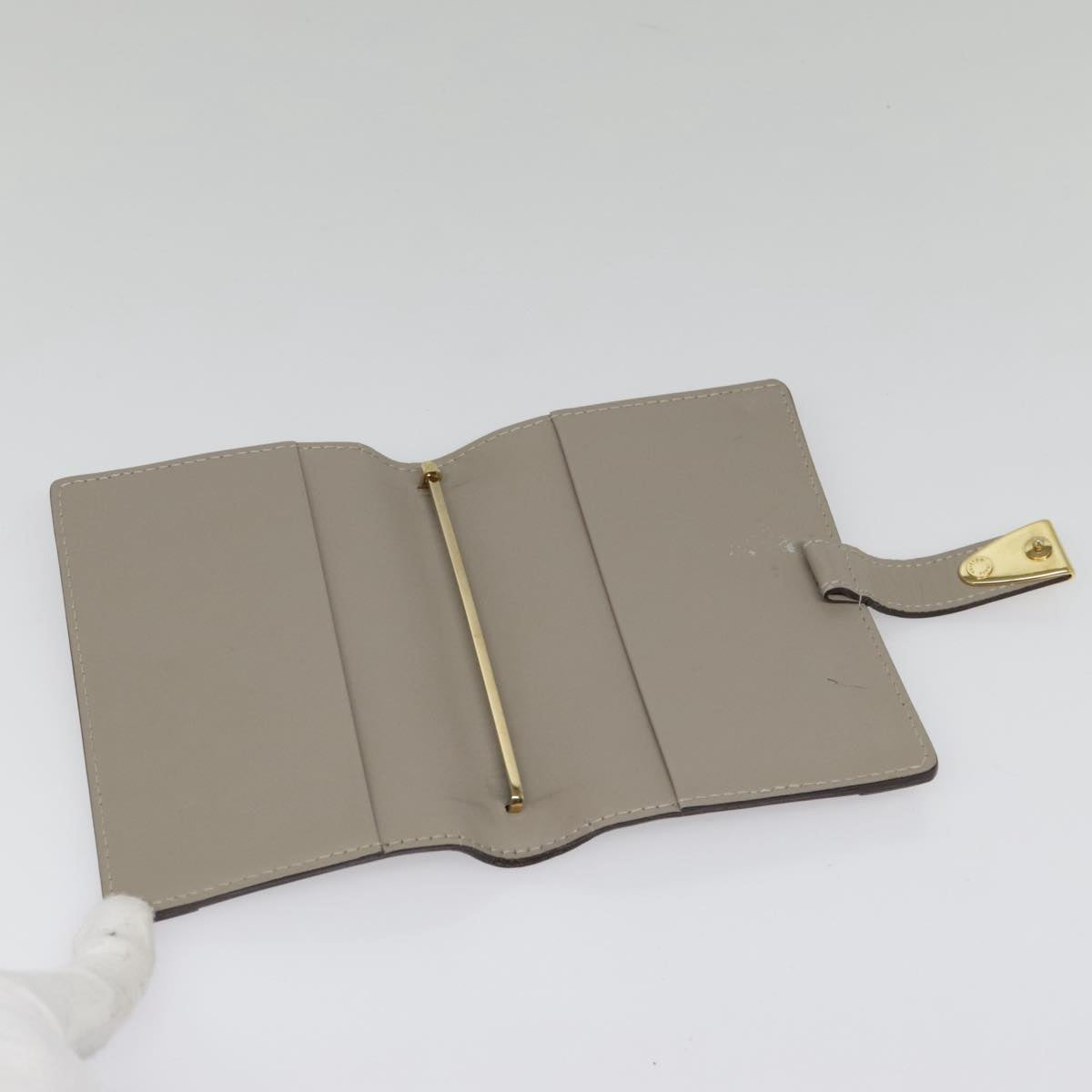 Louis Vuitton Agenda Cover Grey Leather Wallet