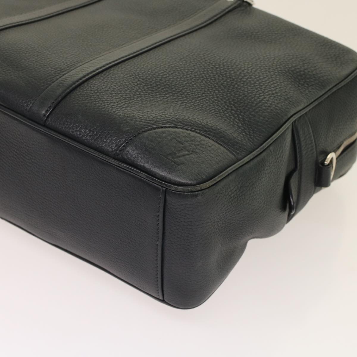 Louis Vuitton Naxos Black Leather Handbag