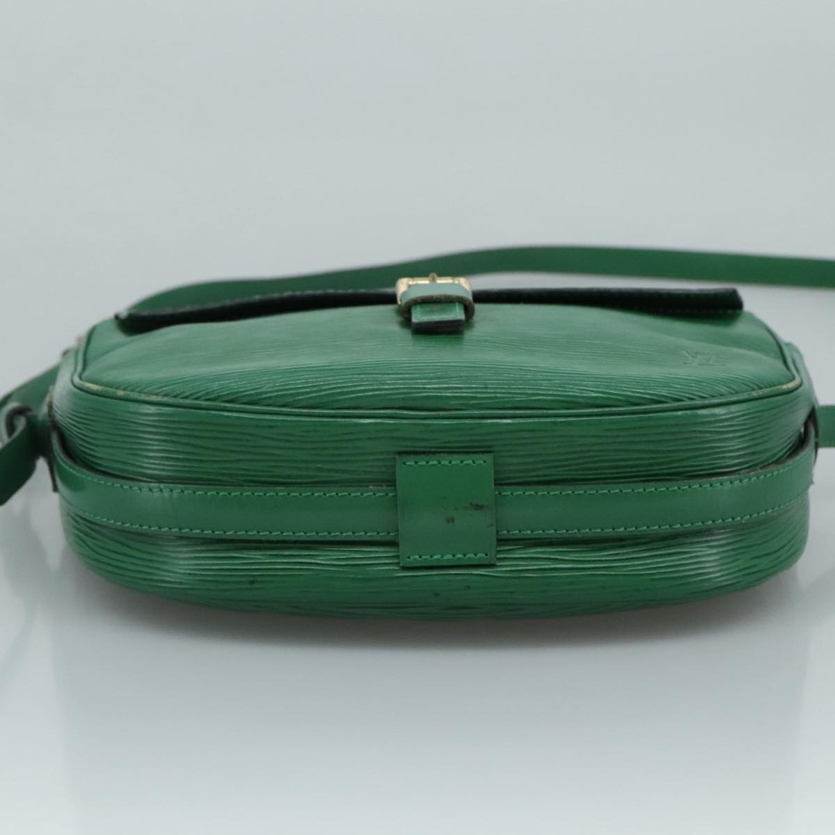 Louis Vuitton Jeune Fille Green Leather Shoulder Bag