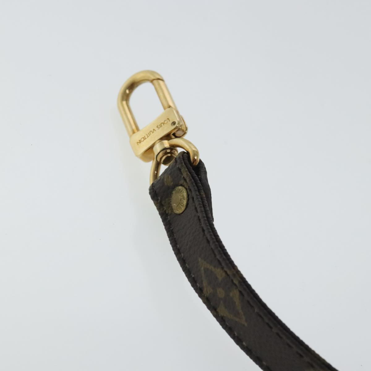 Louis Vuitton Shoulder Strap Brown Canvas Bag Jewelry