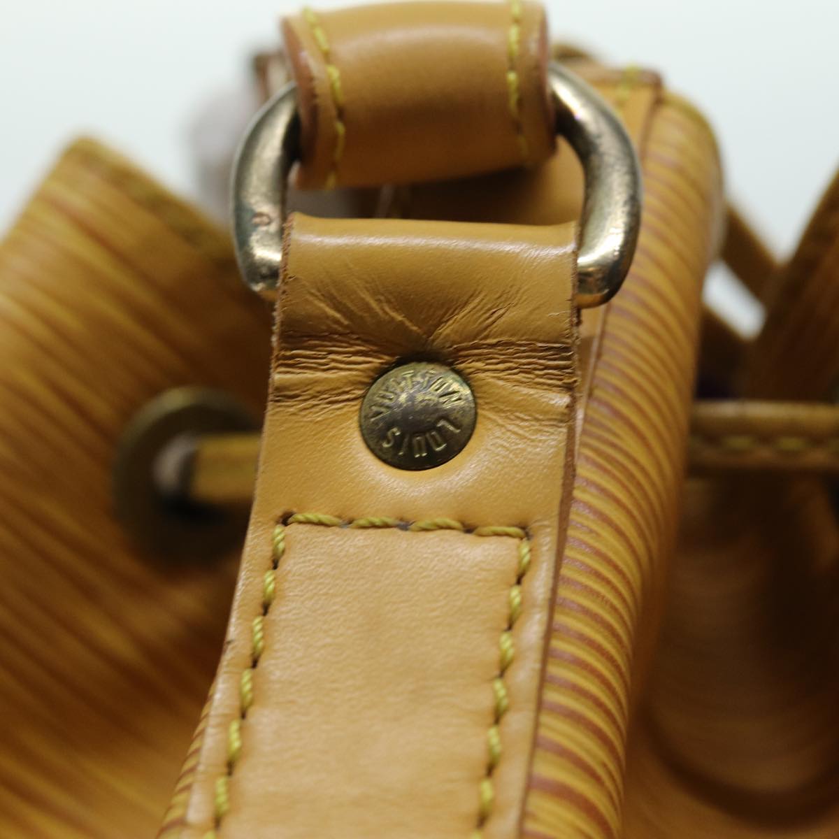 Louis Vuitton Noe Yellow Leather Shoulder Bag