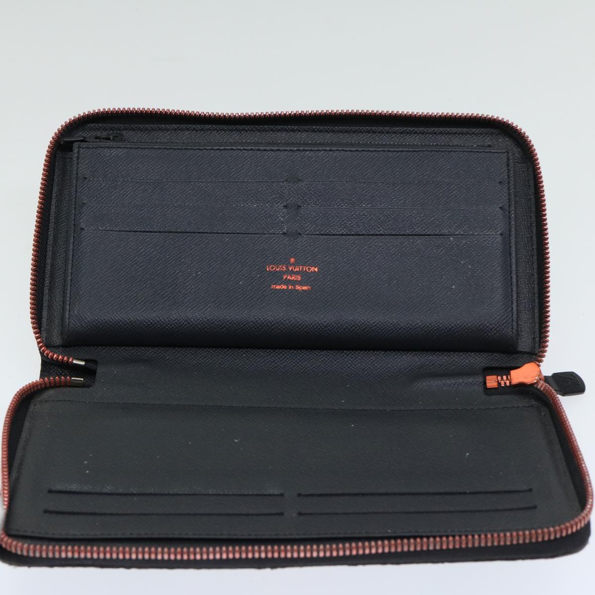 Louis Vuitton Zippy Organizer Black Canvas Wallet
