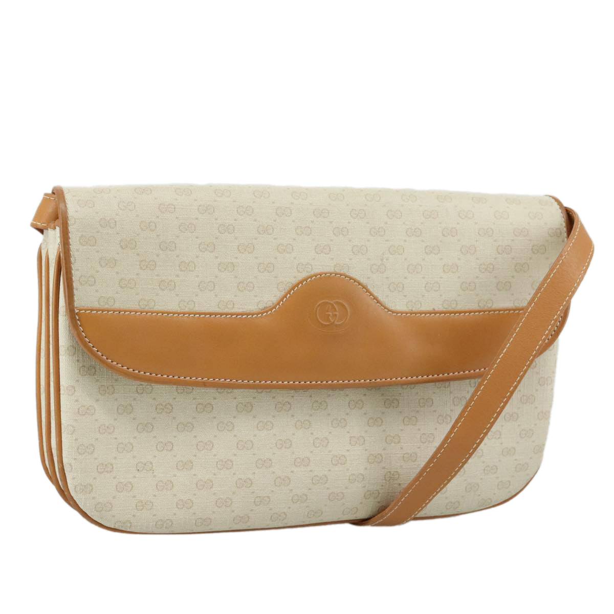 Gucci Gg Canvas White Canvas Shoulder Bag