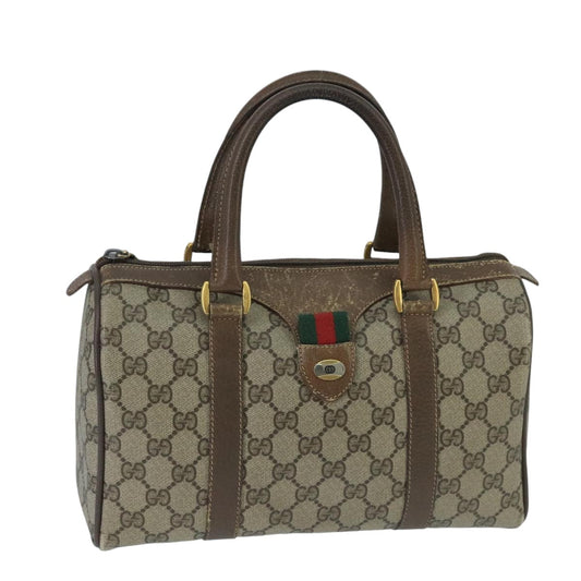 Gucci Gg Supreme Beige Canvas Travel Bag ()