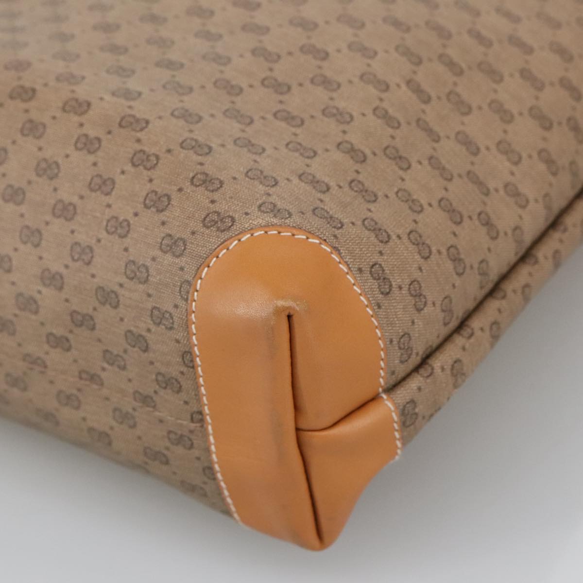 Gucci Micro Small Gg Canvas Beige Canvas Tote Bag